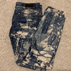 Jordan Craig Legacy Edition Aaron Distressed Jeans Splatter Bleached Wash 32